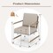 2 Packs Patio Aluminum Sofa with Wicker Backrest and Armrests Ideal Addition for Outdoor Use